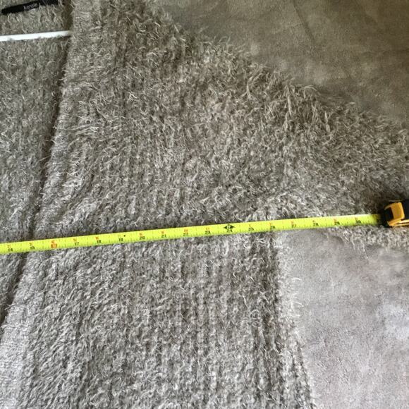 Kensie Eyelash Fuzzy Sweater Open Front Cardigan L - Picture 5 of 6